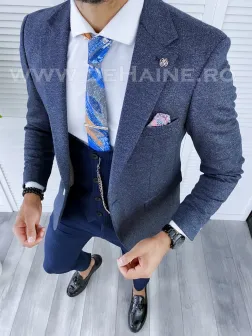 Sacou barbati slim fit B5603 D12-4